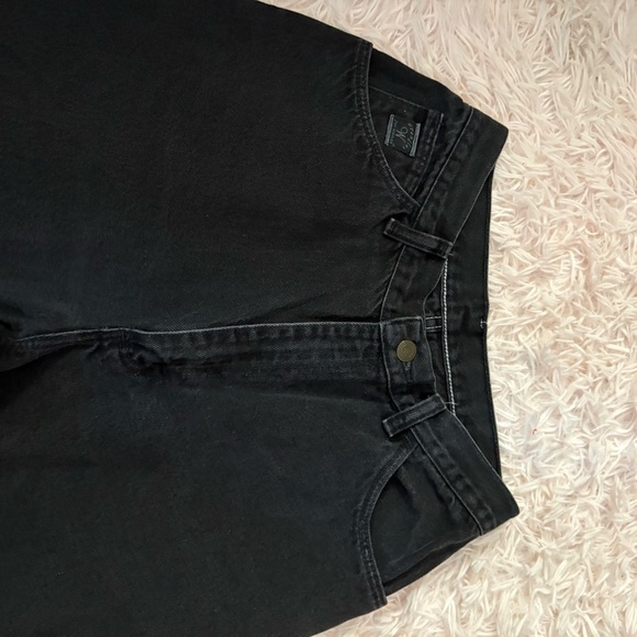Wrangler High Waist Mom Black Jeans Sz 10 30” Inseam Vintage Rise - Picture 2 of 4